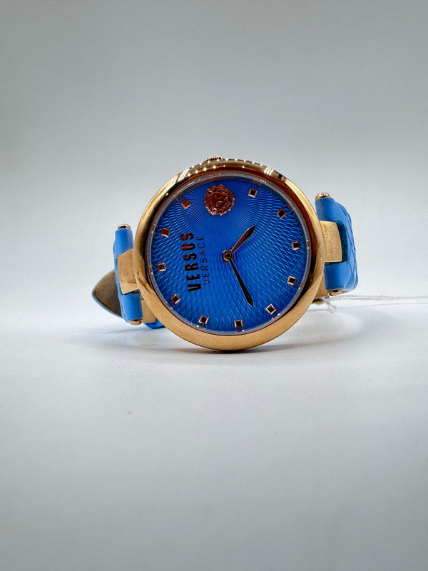 Versus Versac Baby Blue Leather Strap VSP870118