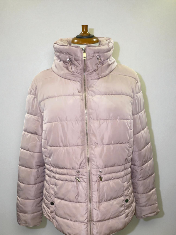 Primark Soft Pink High-Neck Puffer Jacket (Women)